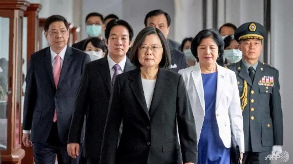 B&agrave; Th&aacute;i Anh Văn trong lễ tuy&ecirc;n thệ nhậm chức ng&agrave;y 20/5/2020. Ảnh: AFP.