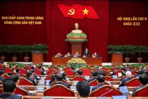 Quang cảnh phiên khai mạc Hội nghị Trung ương 15, khóa 13 của Đảng Cộng sản, sáng ngày 22/12/2025. Ảnh: Báo điện tử Chính phủ.