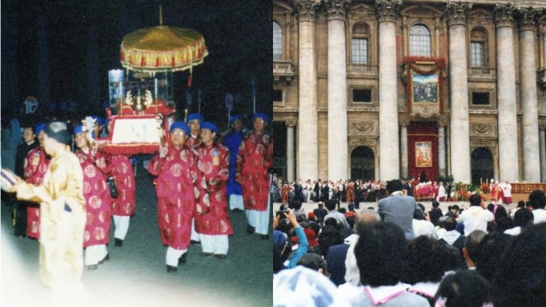Lễ phong thánh cho 117 vị tử đạo người Việt được tổ chức ở Vatican, năm 1988. Nguồn ảnh: davangvn.